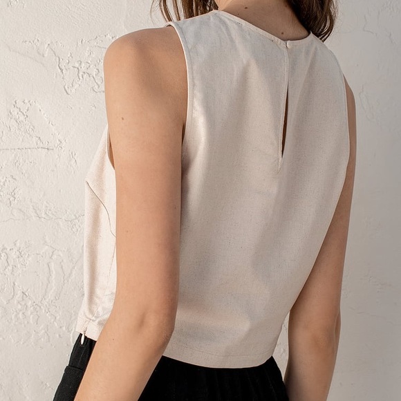 Lulus Straight to Style Beige Sleeveless Crop Top - Picture 11 of 16